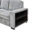 Canapé-lit modulaire convertible en L avec canapé-lit moderne avec méridienne de rangement, port USB et porte-gobelet pour le salon-83643958