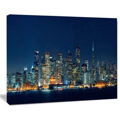 " San Francisco Skyline at Night Cityscape " Oil Print