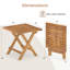  Table d'appoint d'extérieur pliante en bois d'acacia-1452338785