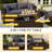8-Piece Patio Furniture Set with Propane Gas Fire Pit Table-575407546-576908597