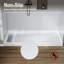 Ensemble de plancher de salle de bain 60 po x 32 po antidérapant blanc
