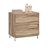 Lateral File with Two Drawers, Acacia finish