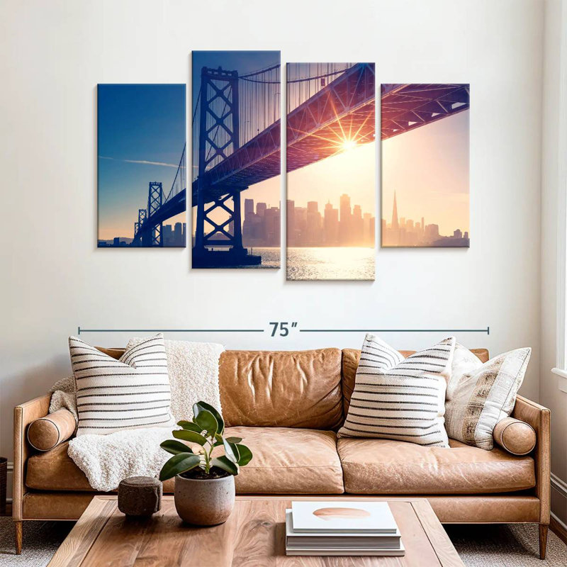 Lilie Golden Gate SF Skyline, 42" H x 68" W