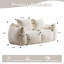 Fauteuil à billes géant pour adultes, canapé moelleux moelleux pour causeuse, fauteuil surdimensionné Chase à l'intérieur pour la chambre à coucher du salon, sans assemblage requis Fauteuil de lecture confortable avec coussins, blanc-1284989785