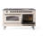 ILVE Nostalgie II Series 60 inch Dual Fuel Range with 9 Sealed Burners, Griddle (Glass Door)-98196755-98196693
