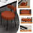 Boucle Dining Chairs Set of 4, Upholstered Dining Chairs with Black Metal Legs, Modern Dining Chair-1238874971