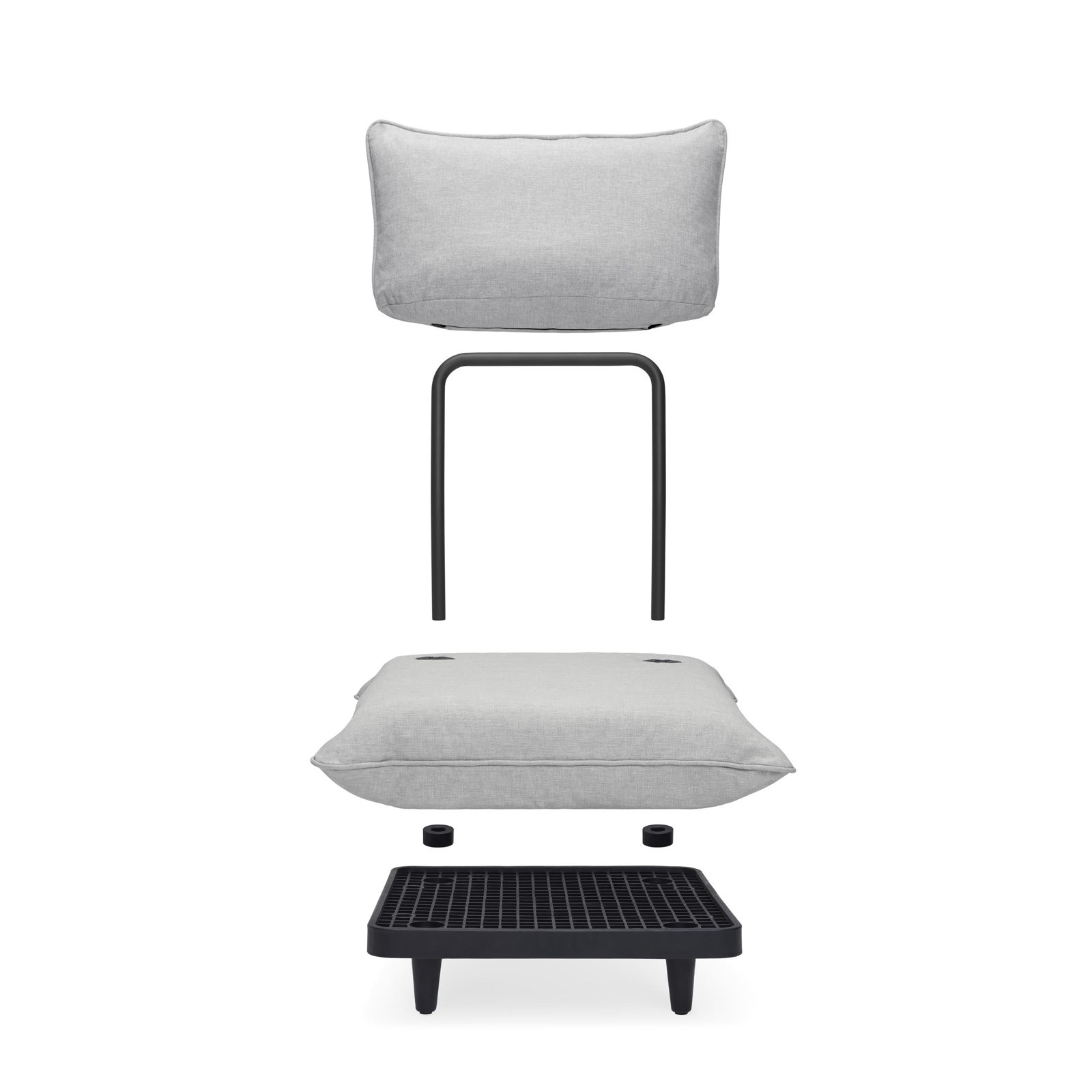Paletti Outdoor Patio Modular Seat, Mist