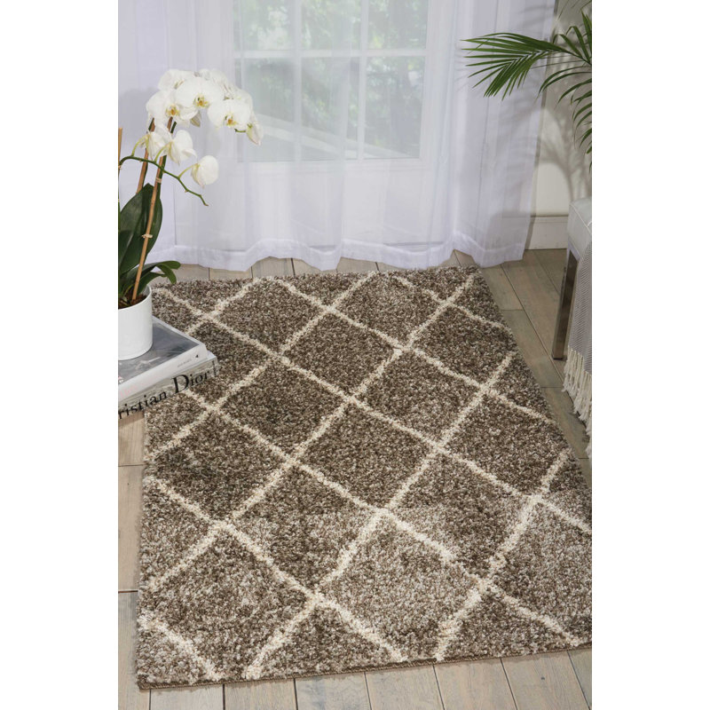 Tapis marocain à poils longs Rosetta, Rectangle 5 pi x 7 pi