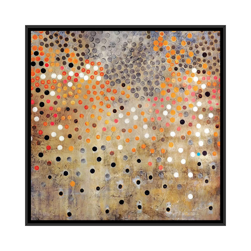 Caviar - Print on Canvas, 45.72 cm H x 45.72 cm W, Black Framed