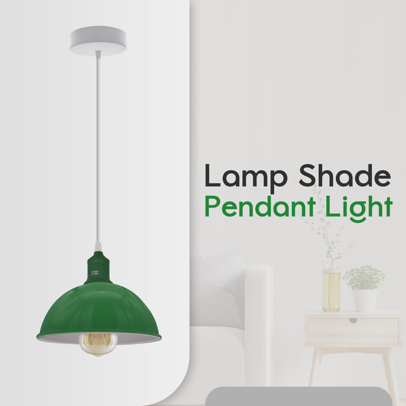 Gingras 2 - Light White Single Pendant, No, Green
