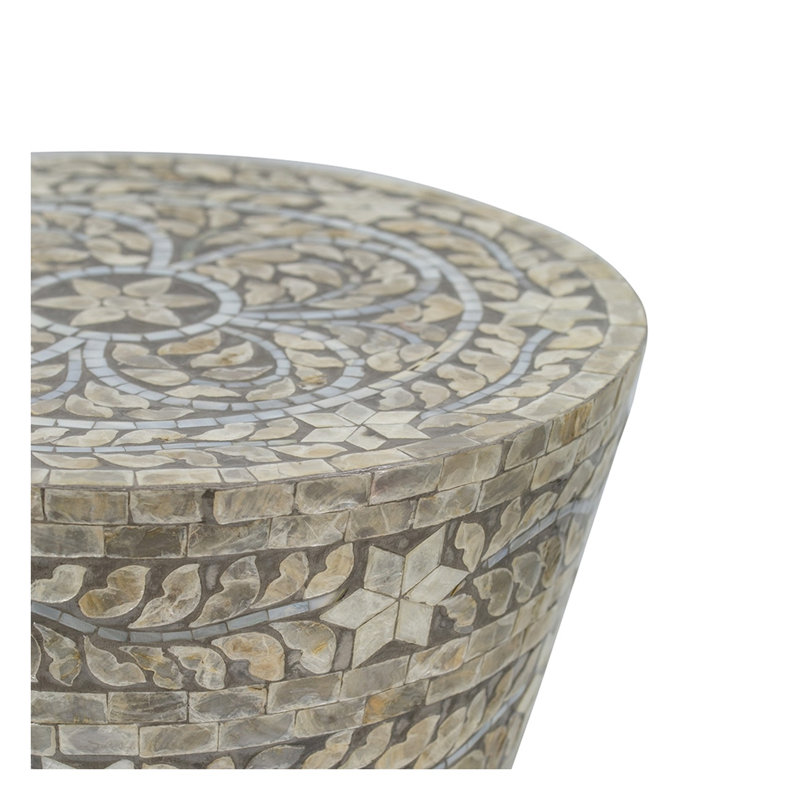 Tabouret de jardin effilé D14x19 Capiz