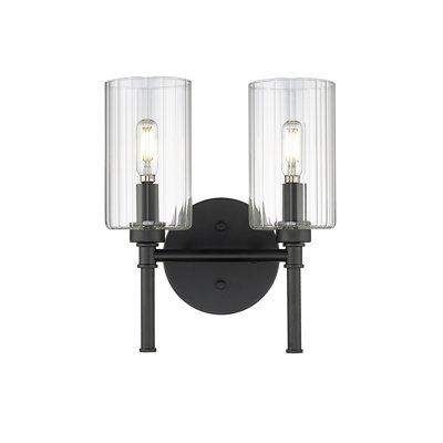 Millennium Lighting Chastine 2 Light Vanity with Clear Beveled