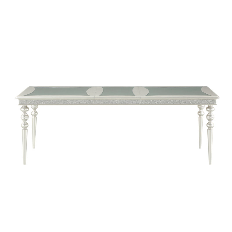 Platinum Finish Dining Table
