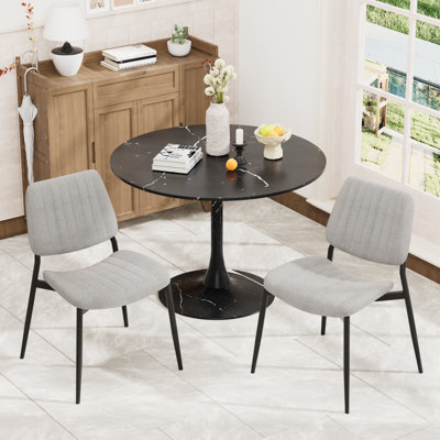 Ensemble 3 pièces de table de salle à manger et chaises Modern Modern