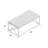 Brady Coffee Table, Faux Wood Top, Metal X Frame-111703228-111703230-111703231