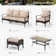 Arwand Outdoor Patio Conversation Set with Cushions
