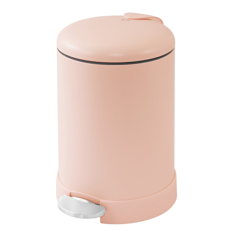 Glad Small Round Trash Can 1.2 Gallon, Rust