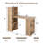 48 Inch Computer Desk with Bookshelf 3-in-1 Home office Desk with 4-Tier Bookcase & CPU Stand Space-saving Reversible Writing Desk-1178284693