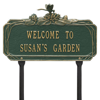 Dragonfly Personalized Garden Sign