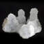 Calcédoine stalactites sur calcite