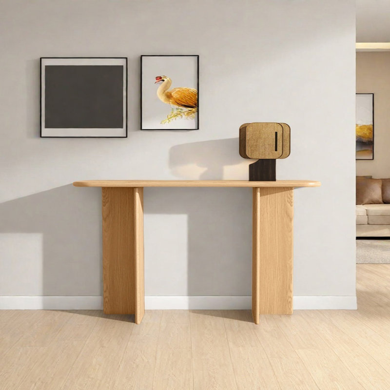 Console Minimalist, Naturel, H 31,5 po x l 62,99 po x P 11,81 po