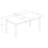 5 Piece Dinette Set for 4 Includes a Rectangle Dining Table with Butterfly Leaf and 4 Dining Chairs, Buttermilk & Cherry-124363501-124363502-132366097