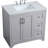 Moore 36 " W Freestanding Standard Free Standing 1 Single Vanity Bathroom Vanity With Engineered Marble Top-544196577