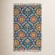 Handmade Wool Blue/Yellow/Orange Rug