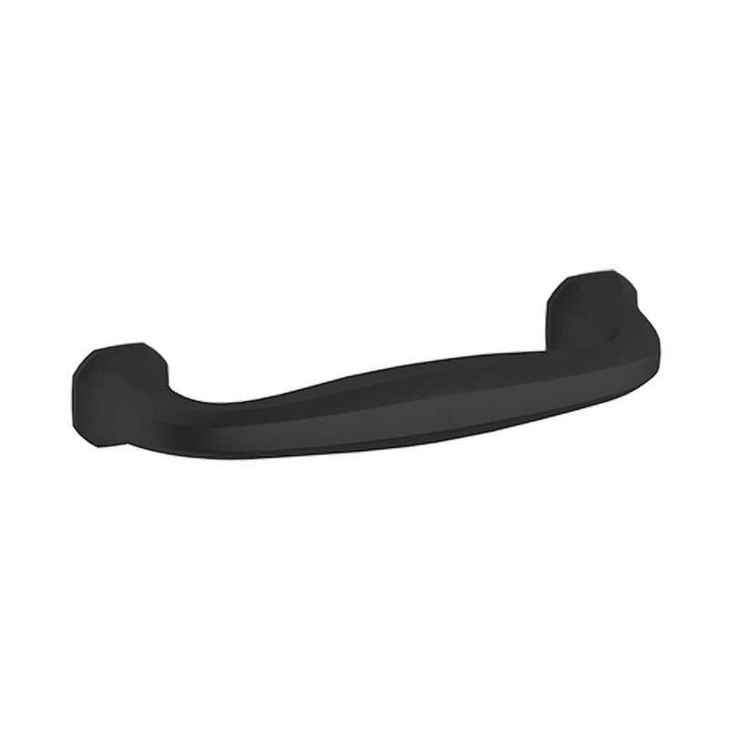 Satin Black Brass Cabinet Pull with Mounting Hardware