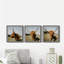 Yasmin Cow Pose by Marmont Hill - 3 Piece Single Picture Frame Print-1435065651