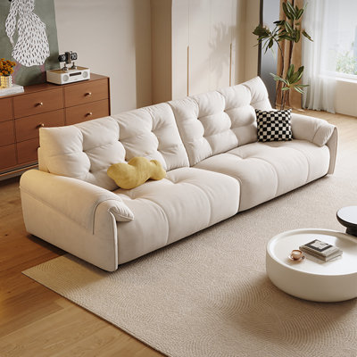 Creamy white Polyester Modular Sofa