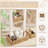 3 Pack Scalloped Wicker Baskets For Organizing  Wicker Decorative Baskets Set Hand Woven Box For Storage Natural Water Hyacinth Storage Bins Pantry Shelf