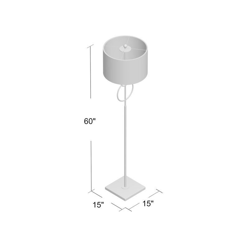 Lampe sur pied 60 po Marroquin