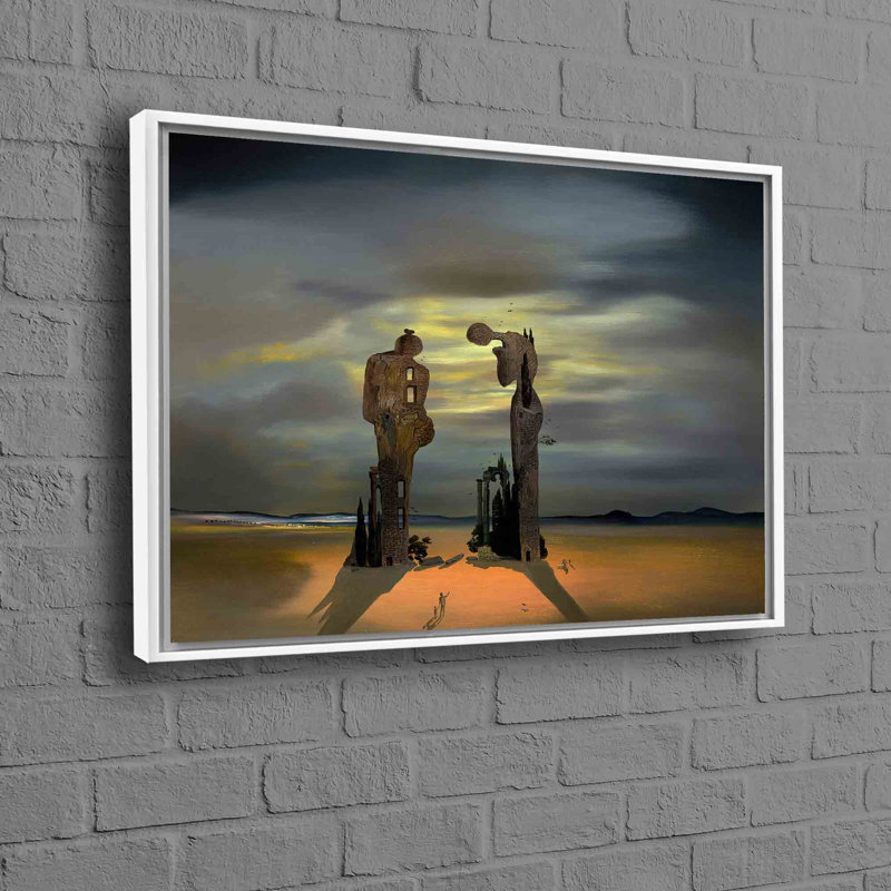 Print on Canvas, 50 cm H x 70 cm W, White, Framed Print without Mat