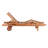 Alyisa Outdoor Eucalyptus Wood Chaise Lounge