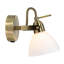 Wellingborough Contemporary and Chic Wall Spot Light with Switch and Glass Shade-1241898916
