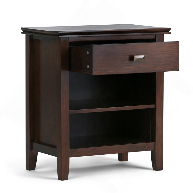 Artisan - Bedside Table - Russet Brown, Dark Brown