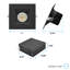 Luminaire encastré à DEL de 6 pouces Luxrite, régressé avec garniture carrée noire, 22W, 1800LM, 5CCT, faisceau 38 °, à intensité variable, Twist-N-Lock, CRI90, homologué ETL