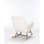 Chaise berçante, chaise berçante, fauteuil à bascule rembourré avec dossier haut, chaise berçante et fauteuil inclinable
