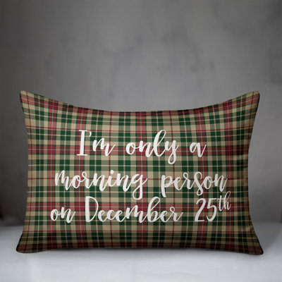 Plaid Reversible Throw Pillow