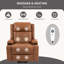 PU Leather Electric Power Lift Heated Massage Recliner Chair with Cup Holders and USB Type C-1905874161