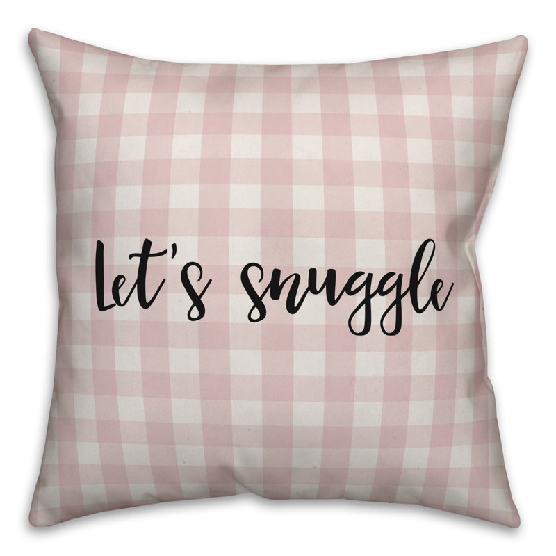  Coussin Let's Snuggle, Housse de coussin, Rose / Noir