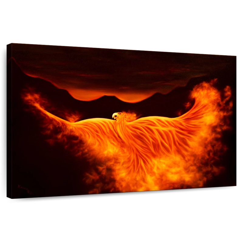 Kelan Phoenix Rising, 34" H x 51" W