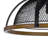 Monty 16 Inch Semi Flush Ceiling Mount Light Fixture, Black Mesh Shade