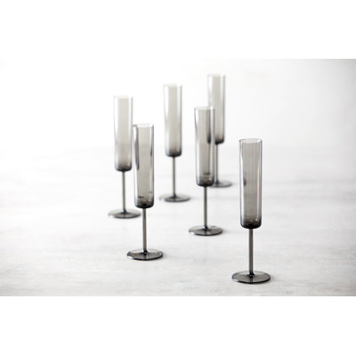 Fortessa Urbo Outdoor CoPolyester, 6 Ounce Champagne Flute (Set of 6), Sage Green
