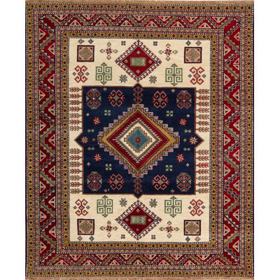 Indo Kazak Wool Area Rug