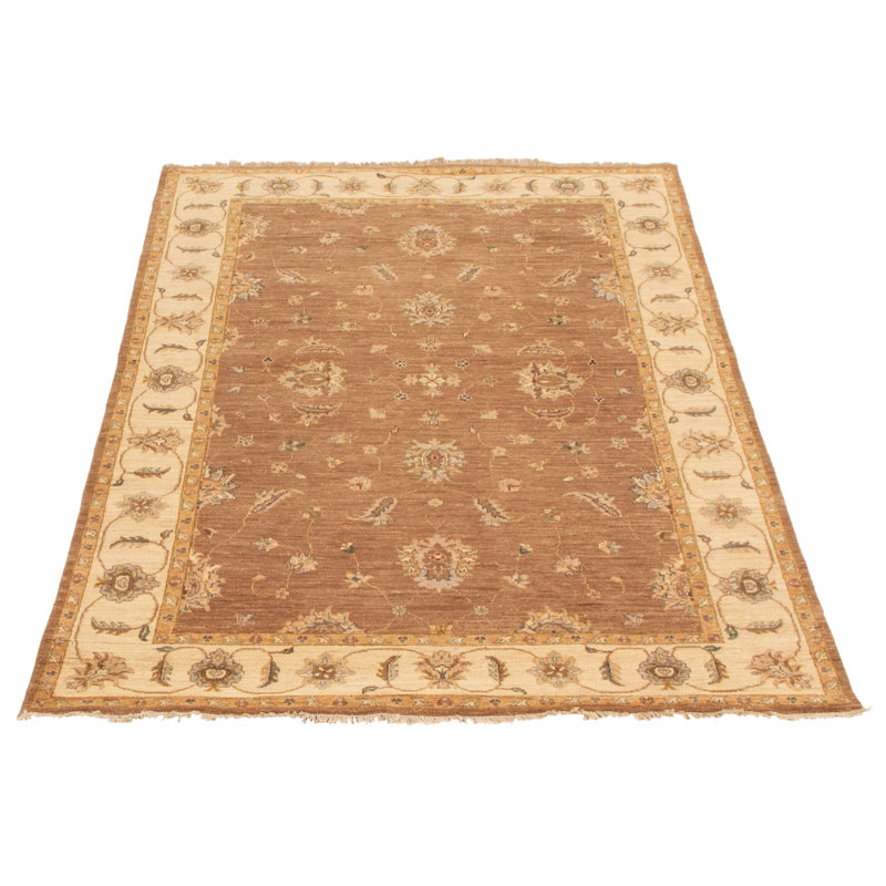 Tapis brun torsadé Chobi 4 pi 11 po x 6 pi 11 po