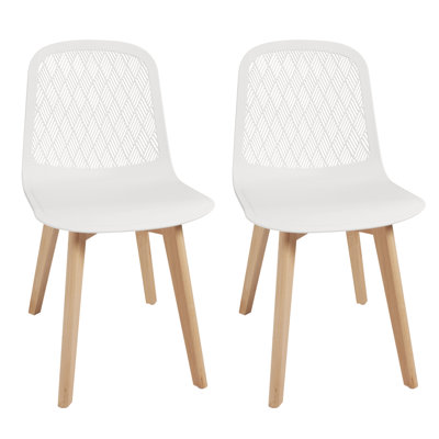 Modern PP Dining Chair with Beech Wood Legs, Kitchen & Dining Room Chairs SH-C by SIMPOL HOME