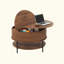 Table basse à plateau relevable Farmhouse Brown