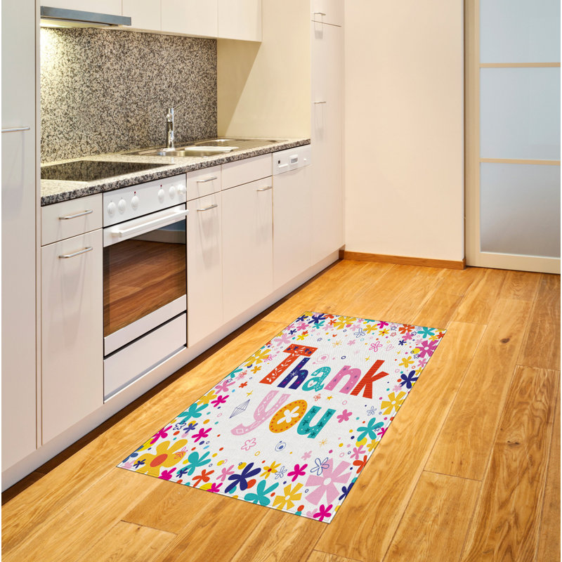 Flower High Density Long Fiber Poly Threads Decorative Area Rug Carpet, Rectangle 2'7" x 5'